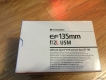 Lens canon ef 135mm f2 l usm, mới 100%