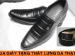 Thanh lý giày da bò thật tặng dây lưng giá rẻ