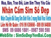Thanh lý ít sim các loại giá rẻ tốt nhất thị trường sim số
