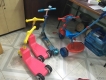 Cần thanh lý 1 xe đạp 3 bánh Thomas train Fisher Price và 3 xe Scooter