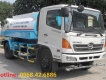 Xe xi tec chở nước, phun nước, rửa đường, tưới cây 5m3 7m3 9m3 12m3 17m3 22m3 Dongfeng Howo Hino