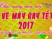 Vé máy bay Tết Đinh Dậu 2017