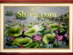 Tranh thêu tay kiệt tác ' Sen Việt'