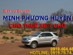 Dịch vụ Cho thuê xe Fortuner 7 chổ đời 2015 & 2016 dài hạn hoặc ngắn h