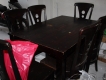 thanh lý bộ bàn ăn + 6 ghế bằng gỗ giá rẻ