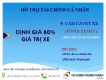 CẦM CAVET XE Ô TÔ - XE MÁY ( BẠN VẪN CÓ XE SỬ DỤNG )