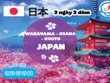 nhật bản wakayama-osaka 3 ngày 3 đêm
