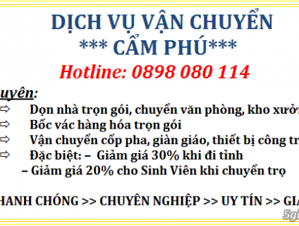 DỊCH VỤ VẬN CHUYỂN CẨM PHÚ ĐÀ NẴNG