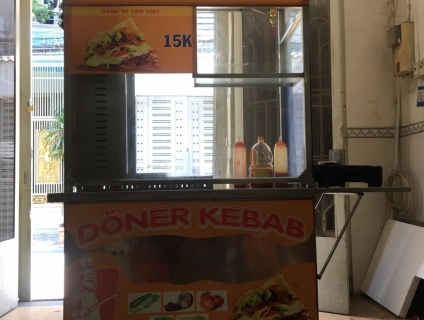 Thanh lý xe bánh mì thỗ nhĩ kỳ full bộ đồ nghề + công thức