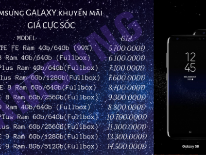 Giảm giá cực sốc các dòng điện thoại Samsung