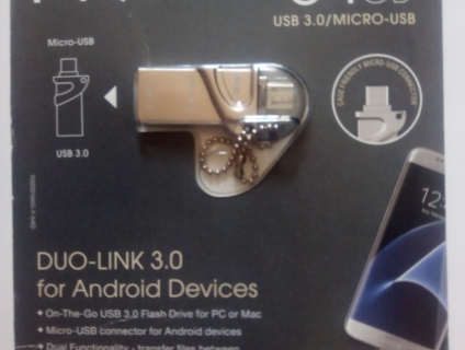 PNY usb 2 đầu cắm 3.0 64Gb chính hãng usa dành cho iphone mới 100%