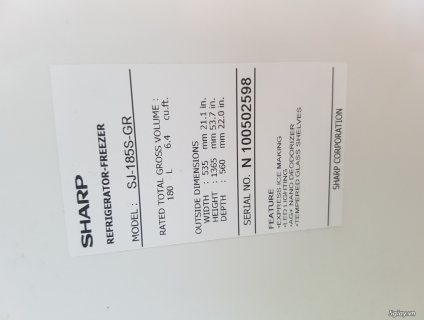 Bán tử lanh SHARP 180L
