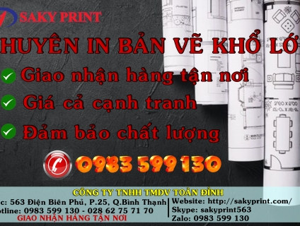 IN BẢN VẼ KHỔ LỚN GIAO HÀNG TẬN NƠI