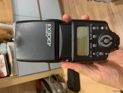 Bán gấp: Siêu mới siêu rẻ ống flash Canon 430 EX II, full box, mới 99%