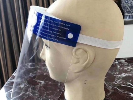 Tấm kính che mặt - mặt nạ kính chống bụi bẩn và nước bọt