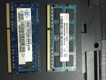 Đổi hoặc bán ram laptop để nâng cấp máy ddr3 4gb , 2gb và 2gb ddr3l
