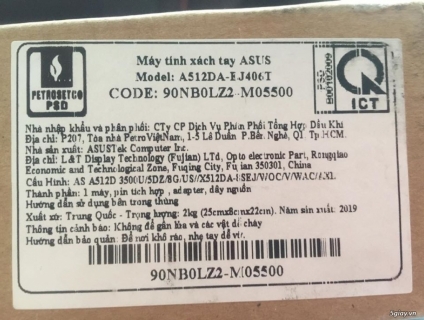 Bán Laptop Asus A512D fullbox - bh chính hãng 9/2021