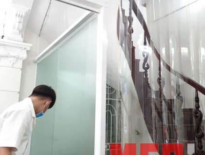 Rèm ngăn lạnh PVC khu vực cầu thang