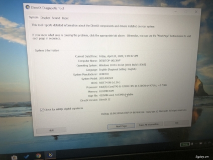 LENOVO THINKPAD 13 GEN 2 - CORE I5-7200U, 8GB RAM, 512-SSD