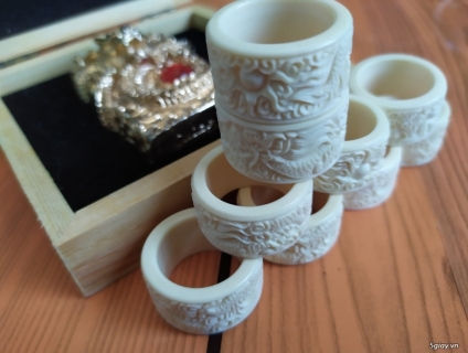 Nhẫn Càn Long Khắc Rồng Phong Thuỷ 15ly