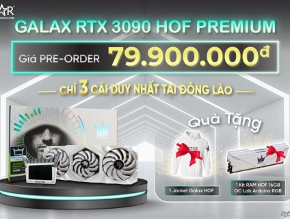 Chương trình dành cho VGA Galax RTX 3090 24G GDDR6X HOF Premium
