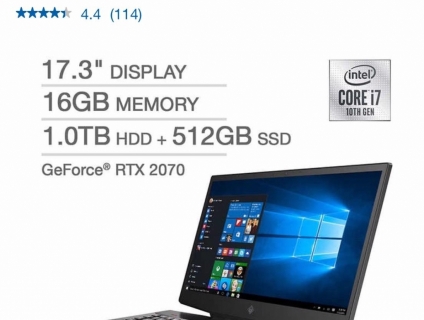 Siêu Phẩm Gaming HP OMEN 17.3" Laptop - 10th Gen Intel Core i7-10750H
