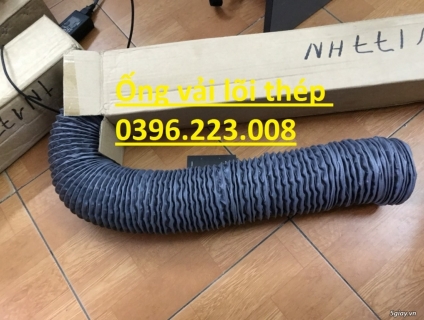Địa chỉ bán rẻ nhất ống gió vải lõi thép đường kính D150 hàng có sẵn.