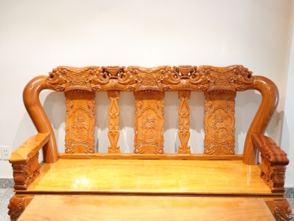 [Bán] Bộ Bàn Ghế Đục Chạm Voi Tay 12 6 Món Giá Rẻ + Đẹp + Bền