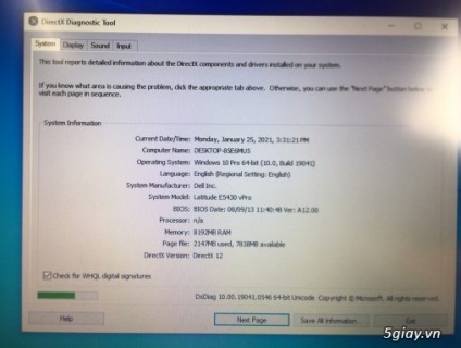 DELL LATITUDE E5430 I5 3320 8GB 320GB 14″