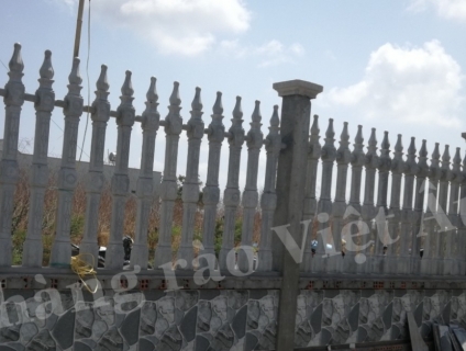 hàng rào bê tông ly tâm Việt Âu - công trình thô