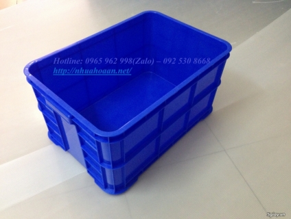 Thùng nhựa đặc HS019(HA019) kích thước 610x420x310mm