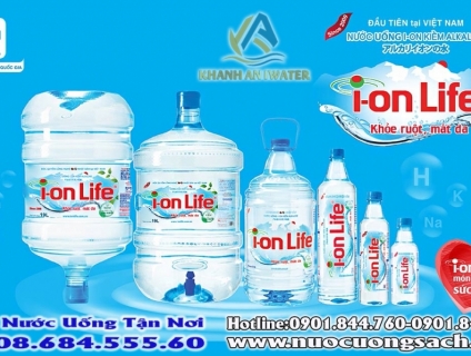Đại lý nước Ion Life kiềm.Giao nước uống tận nơi.