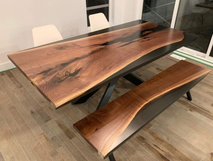 Bàn ghế gỗ EPOXY RESIN