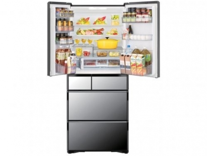 Tủ lạnh Hitachi R-WX62K-X (đen gương) dung tích 620L hút chân không