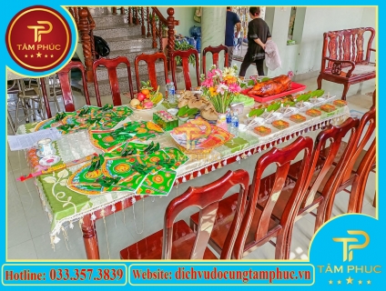 Mâm cúng đầy tháng bé trai _ Dịch vụ đồ cúng trọn gói Tâm Phúc