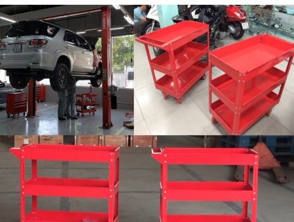 Xe đẩy 3 ngăn đựng dụng cụ sữa chữa