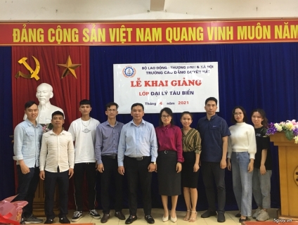 KHAI GIẢNG LỚP ĐÀO TẠO VÀ CẤP CHỨNG CHỈ ĐẠI LÝ TÀU BIỂN