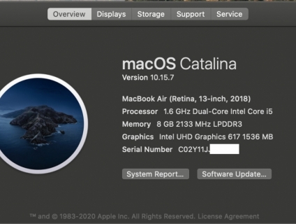 Macbook Air 2019 Xách tay từ Mỹ Like New