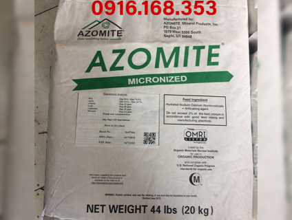 AZOMITE Khoáng Mỹ trộn cho ăn ngừa cong thân đục cơ trên tôm