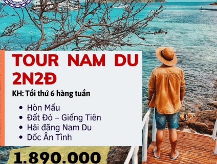 TOUR ĐẢO NAM DU 2 NGÀY 2 ĐÊM