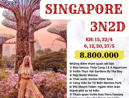 TOUR SINGAPORE 3 NGÀY 2 ĐÊM