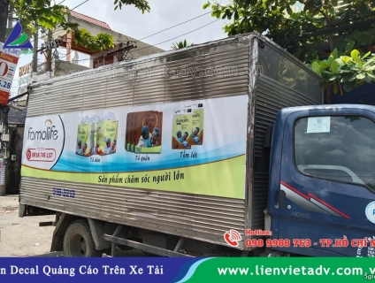 Quảng cáo trên xe tải chi phí thấp hiệu quả cao