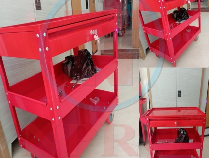 Xe đẩy 3 ngăn 1 ngăn kéo