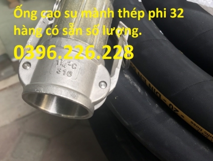 Nơi bán ống cao su mành thép phi 32 chịu áp lực dùng phun vữa bê tông