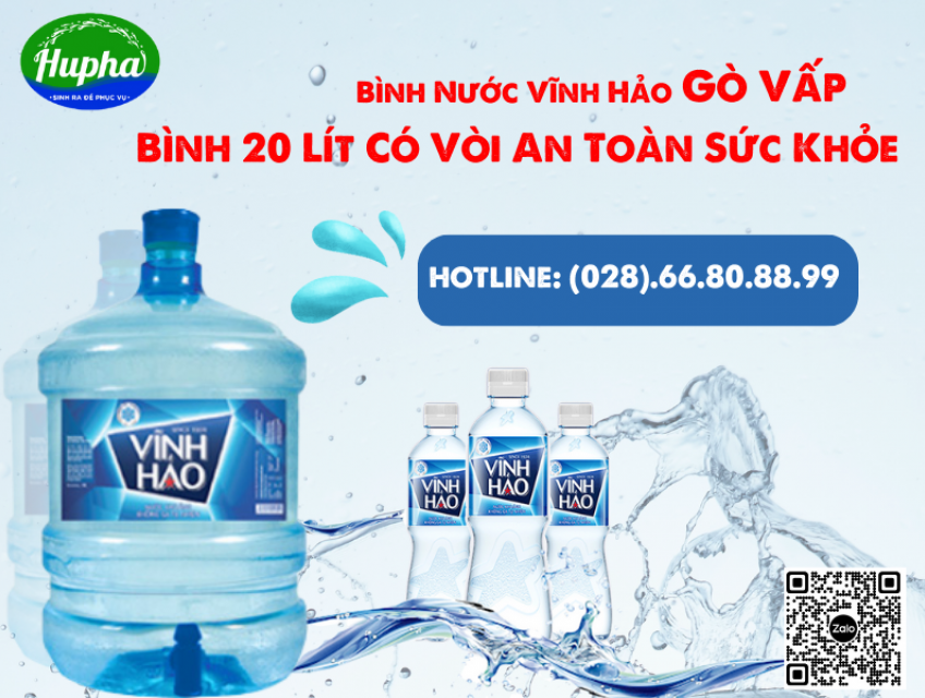 Bình Nước Vĩnh Hảo Gò Vấp - Bình 20 Lít Có Vòi An Toàn Sức Khỏe