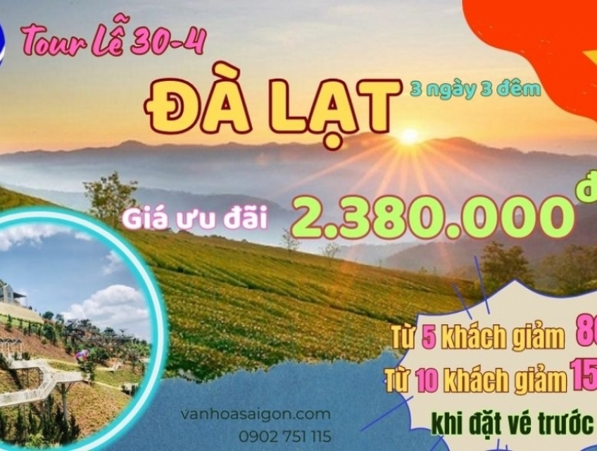 Tour Lễ 30/4 siêu rẻ