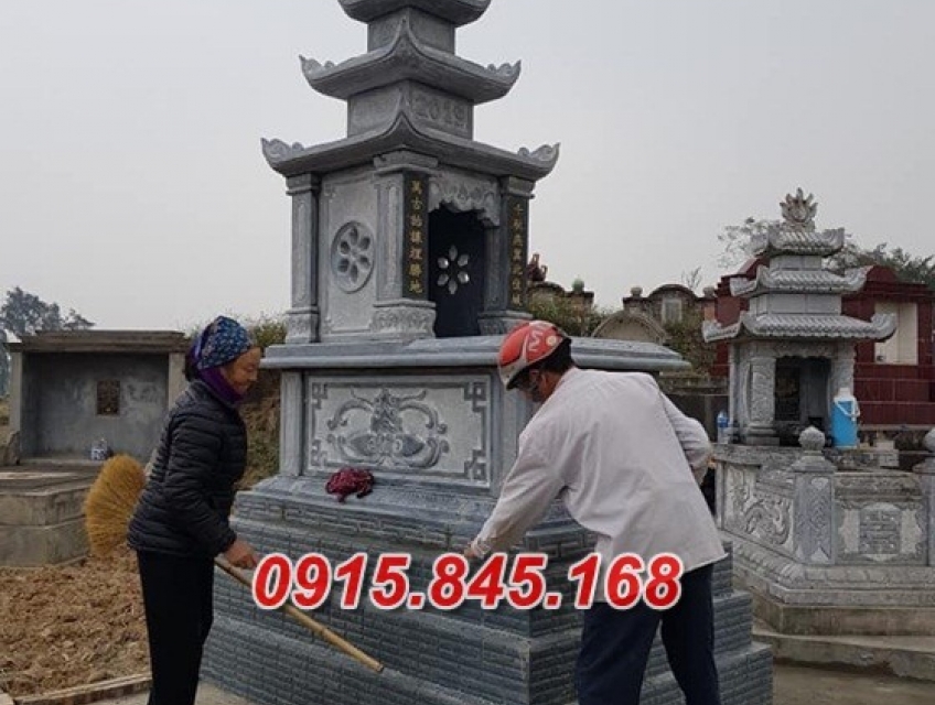 11+ mẫu mộ đá xanh ninh bình ba mái đẹp bán hòa bình