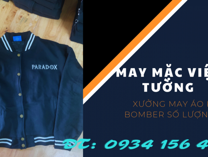 Xưởng may áo khoác bomber bỏ shop giá gốc tận xưởng