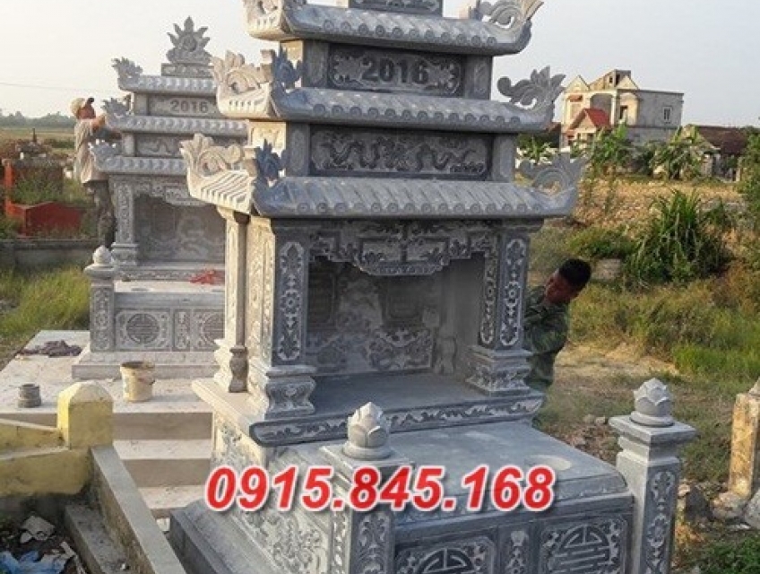 36+ Mẫu mộ Ba mái bằng đá tự nhiên đẹp bán ninh bình