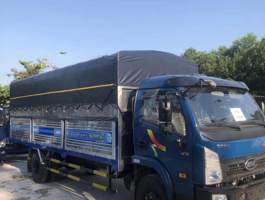 Xe tải Veam Vt751 tải 7tấn5,thùng 6,1,máy cơ Hyundai. Lh 0973637230